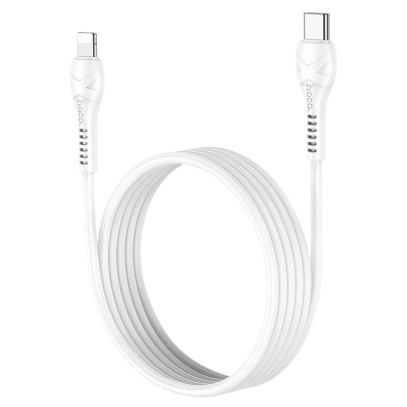 Кабель hoco. charging data cable разъем Type-C – Lightning, 1 м (X55) Белый
