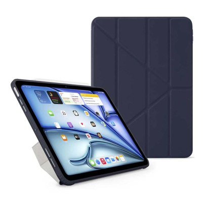 Чехол книжка для iPad Pro 13" M4 Gurdini Origami Case Тёмно-синий