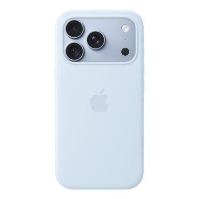 Чехол для iPhone 18 Pro/17 Pro c MagSafe Silicone Case Голубой