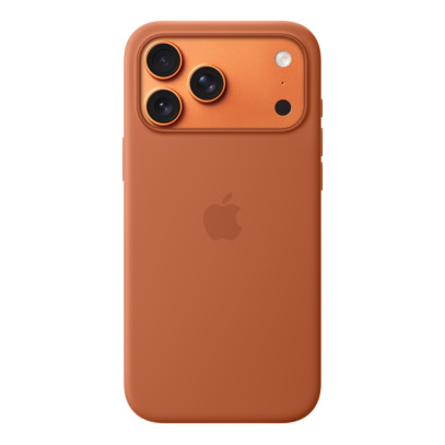 Чехол для iPhone 17 Pro c MagSafe Silicone Case Оранжевый