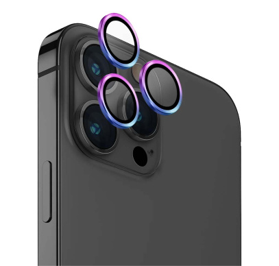 Защитное стекло для камеры iPhone 14 Pro/14 Pro Max UNIQ OPTIX Camera Lens protector Aluminium (IP6.1P-6.7PM-LENSIRD) Прозрачное