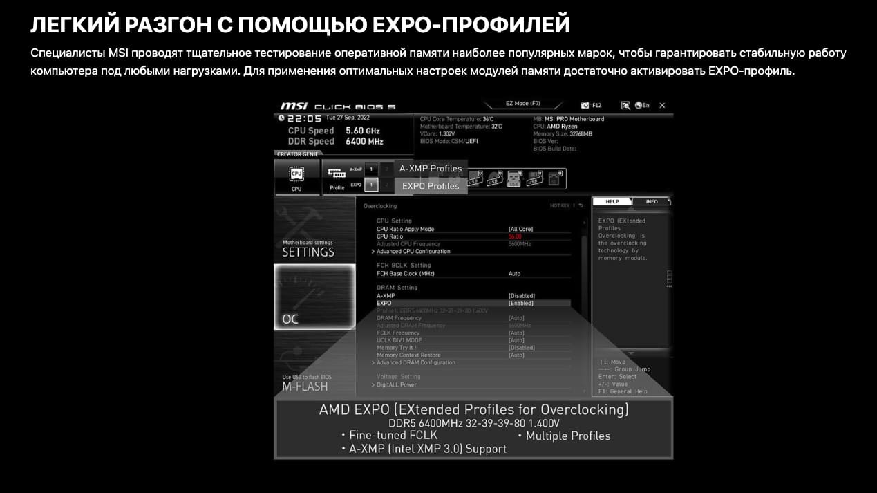 Материнская плата MSI PRO B650M-P