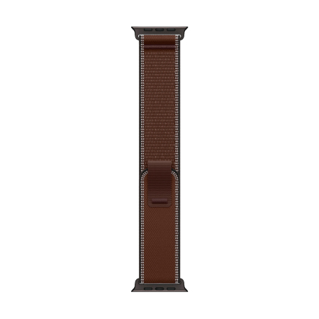 Apple Watch Ultra 4, 49 мм корпус из титана цвета «Black», ремешок Trail Loop цвета «Dark Umber» размера S/M