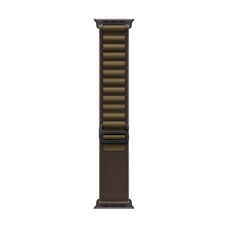 Apple Watch Ultra 4, 49 мм корпус из титана цвета «Black», ремешок Alpine Loop цвета «Dark Olive» размера S