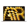 Apple MacBook Air 15" (M3, 8C CPU, 10C GPU, 2024) 8/256Gb SSD (MRYR3) Starlight, «сияющая звезда»