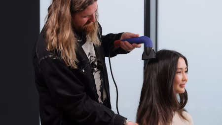 Фен Dyson Supersonic R Pro HD18 (CN/HK) Vinca Blue/Topaz Orange, синий/оранжевый