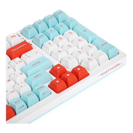 Клавиатура A4Tech Bloody FS300 Fstyler, USB for gamer LED Panda Snorklening Механическая Белый