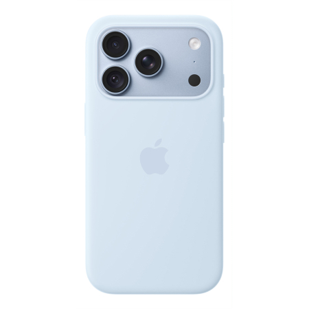Чехол для iPhone 18 Pro/17 Pro c MagSafe Silicone Case Голубой