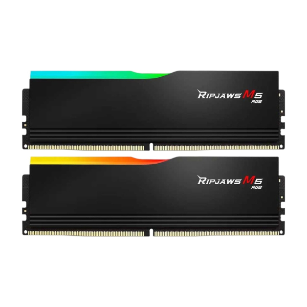 Оперативная память G.SKILL Ripjaws M5 RGB (F5 6000J3040G32GX2 RM5RK) DDR5 64GB 6000MHz CL30 UDIMM 2x32GB RGB Black