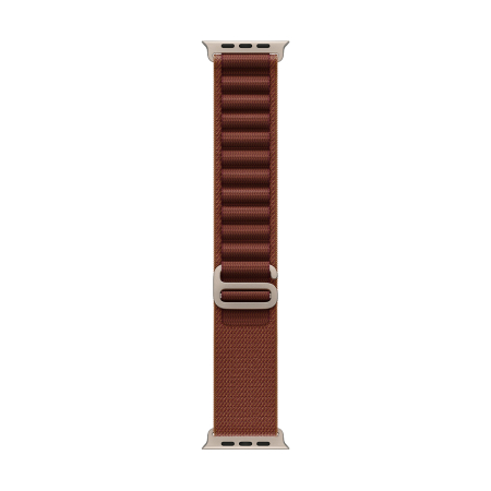 Apple Watch Ultra 4, 49 мм корпус из титана цвета «Natural», ремешок Alpine Loop цвета «Burgundy» размера M