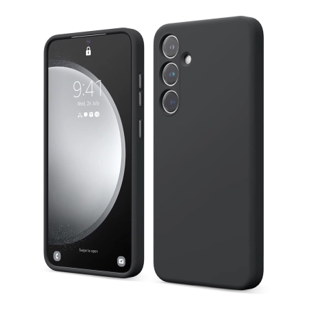 Чехол для Galaxy S24+ Elago чехол Soft silicone (Liquid) Черный