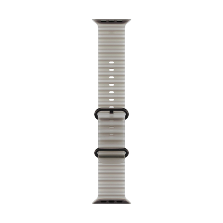 Apple Watch Ultra 4, 49 мм корпус из титана цвета «Black», ремешок Ocean Band цвета «Translucent Gray»