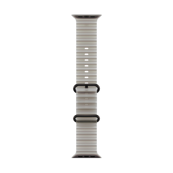 Apple Watch Ultra 4, 49 мм корпус из титана цвета «Black», ремешок Ocean Band цвета «Translucent Gray»