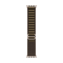 Apple Watch Ultra 4, 49 мм корпус из титана цвета «Natural», ремешок Alpine Loop цвета «Dark Olive» размера L
