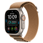 Apple Watch Ultra 4, 49 мм корпус из титана цвета «Natural», ремешок Alpine Loop цвета «Desert» размера L