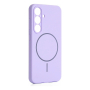 Чехол для Samsung Galaxy S25 c MagSafe Silicone Case Фиолетовый