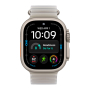 Apple Watch Ultra 4, 49 мм корпус из титана цвета «Natural», ремешок Ocean Band цвета «Translucent Gray»