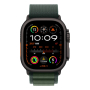Apple Watch Ultra 2 (2024), 49 мм корпус из титана цвета «Black», ремешок Alpine Loop размера S цвета «Dark Green»