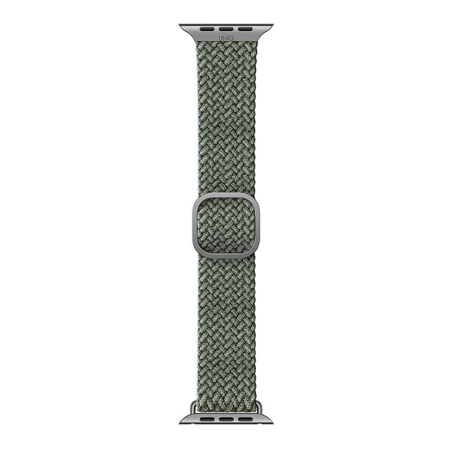 Ремешок для Apple Watch 41/40/38 mm UNIQ ASPEN Strap Braided Green, зелёный