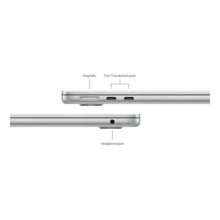Apple MacBook Air 13" (M3, 8C CPU, 10C GPU, 2024) 8/512Gb SSD (MRXR3) Silver, серебристый