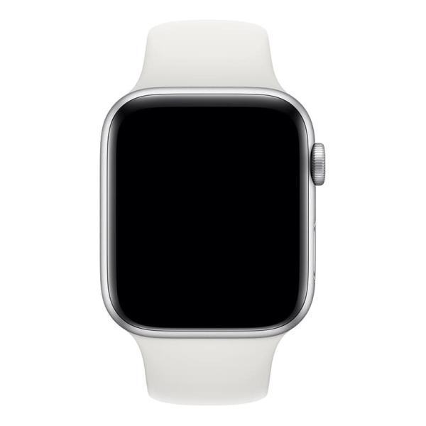 Ремешок для Apple Watch 38/40 mm COTEetCI Silicone Sport Band White, белый