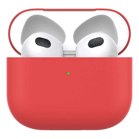 Силиконовый чехол для AirPods 3 Deppa Ultra Slim (47324) Красный