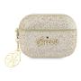 Чехол для Airpods Pro 2 Guess Glitter flakes Metal logo with Heart charm (GUAP2GLGSHD) Золотой