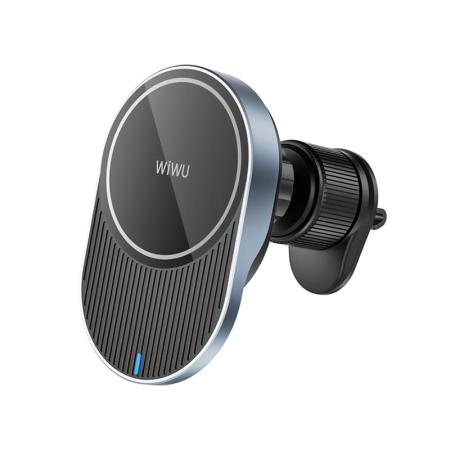 Автомобильный держатель с беспроводной зарядкой WiWU Strong Magnetic Wireless Charging Car Mount + Charging Cable (CH-315) Черный