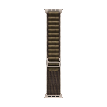 Apple Watch Ultra 4, 49 мм корпус из титана цвета «Natural», ремешок Alpine Loop цвета «Dark Olive» размера M
