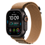 Apple Watch Ultra 4, 49 мм корпус из титана цвета «Black», ремешок Alpine Loop цвета «Desert» размера M