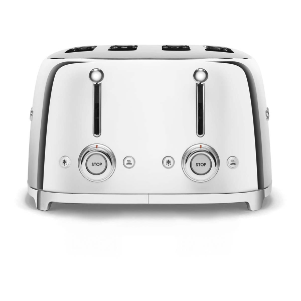 Тостер на 4 ломтика SMEG 50s style (TSF03SSEU) Хром