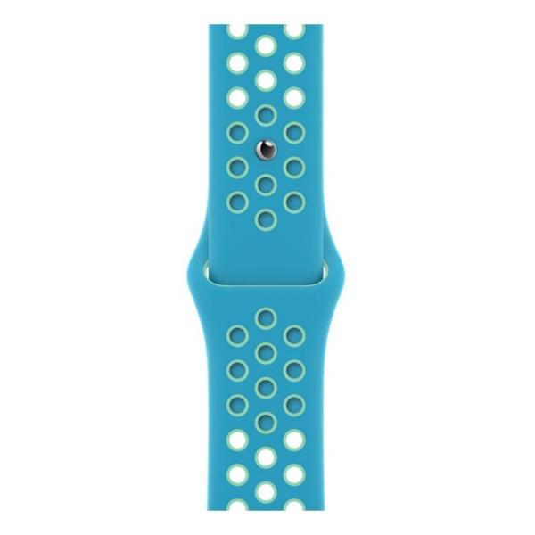 Ремешок для Apple Watch 42/44 mm Nike+ Silicone Sport Band Сине-голубой