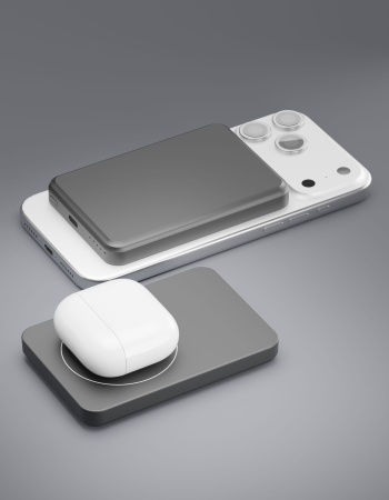 Внешний аккумулятор VLP LITE Power Snap 5000mAh, 3A, MagSafe, USB-C, Чёрный