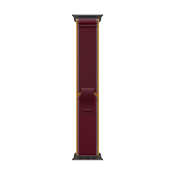 Apple Watch Ultra 4, 49 мм корпус из титана цвета «Black», ремешок Trail Loop цвета «Burgundy» размера S/M