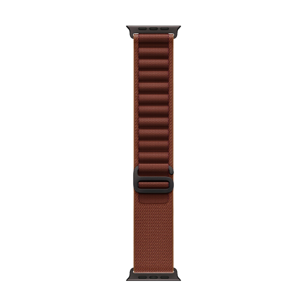 Apple Watch Ultra 4, 49 мм корпус из титана цвета «Black», ремешок Alpine Loop цвета «Burgundy» размера L