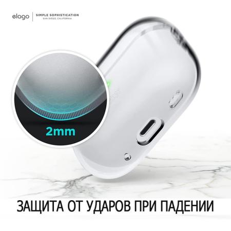 Чехол для Airpods Pro 2 Elago CLEAR HANG CASE (EAPP2CL-HANG-CL) Прозрачный