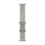 Apple Watch Ultra 4, 49 мм корпус из титана цвета «Natural», ремешок Ocean Band цвета «Translucent Gray»