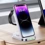 Беспроводное зарядное устройство AceFast Wireless Charger Desktop Holder 3в1 (E15) White, белый