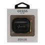Чехол Guess с карабином для AirPods 3 CG Mobile PU Saffiano with metal logo (GUA3SASMK) Черный