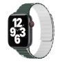 Ремешок для iWatch на 42/44/45/49 мм WiWU Smart Magnetic Silicone (Wi-WB010) Green+Gray